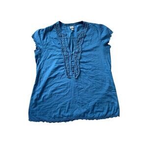 CONVERSE Shirt, size XL, Crisp 100% cotton, Teal/Blue